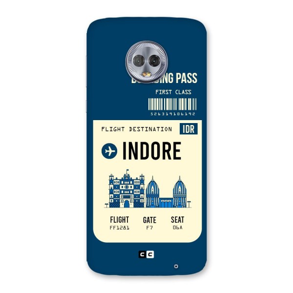 Indore Boarding Pass Back Case for Moto G6 Plus