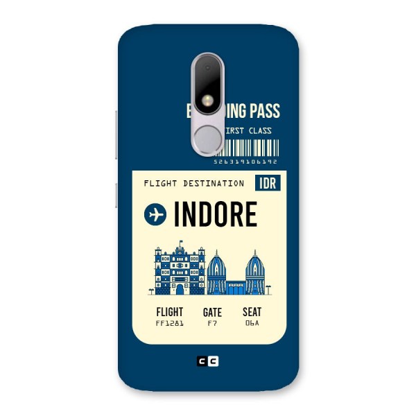 Indore Boarding Pass Back Case for Moto M