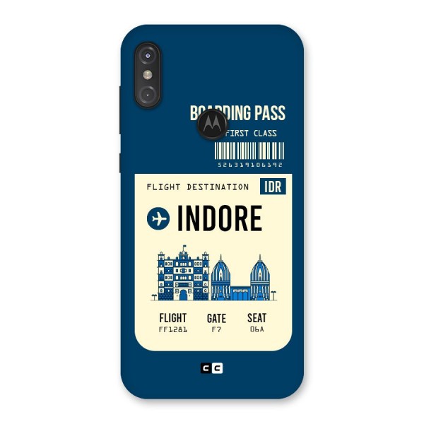 Indore Boarding Pass Back Case for Motorola One Power