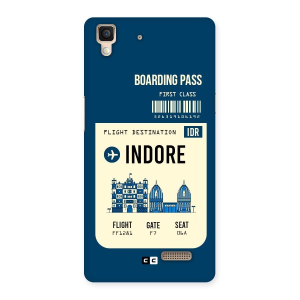 Indore Boarding Pass Back Case for Oppo R7