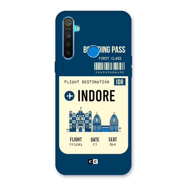 Indore Boarding Pass Back Case for Realme 5