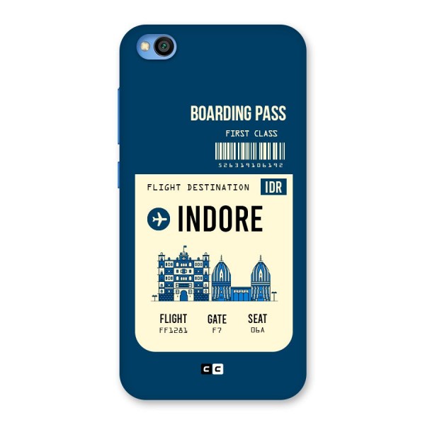 Indore Boarding Pass Back Case for Redmi Go
