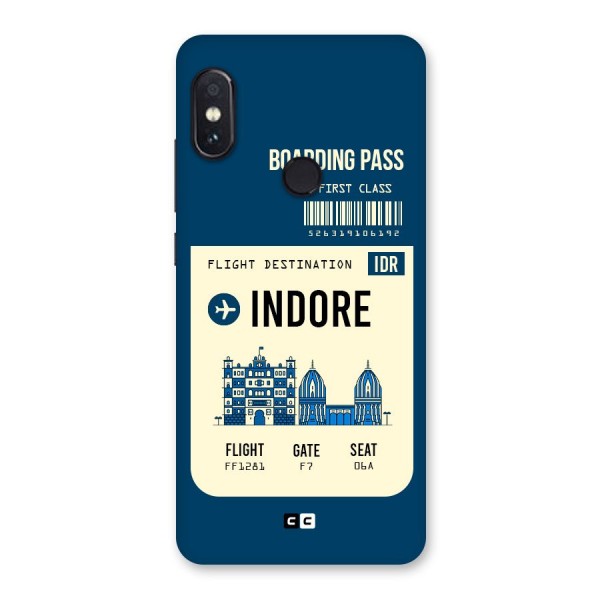 Indore Boarding Pass Back Case for Redmi Note 5 Pro