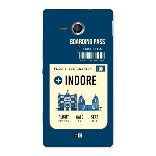 Indore Boarding Pass Back Case for Sony Xperia SP