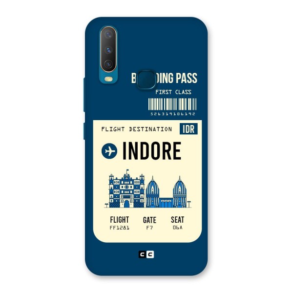 Indore Boarding Pass Back Case for Vivo Y17