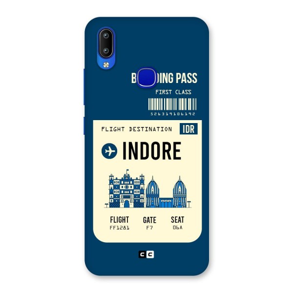 Indore Boarding Pass Back Case for Vivo Y91