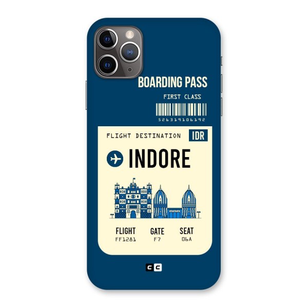 Indore Boarding Pass Back Case for iPhone 11 Pro Max