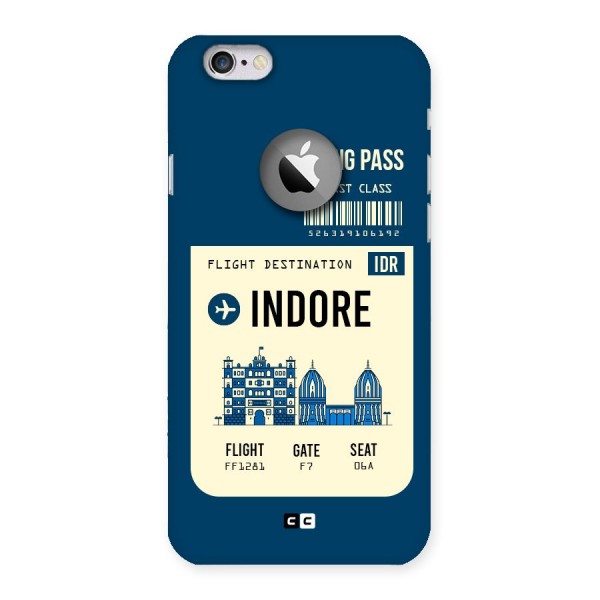 Indore Boarding Pass Back Case for iPhone 6 Logo Cut