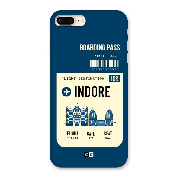 Indore Boarding Pass Back Case for iPhone 8 Plus
