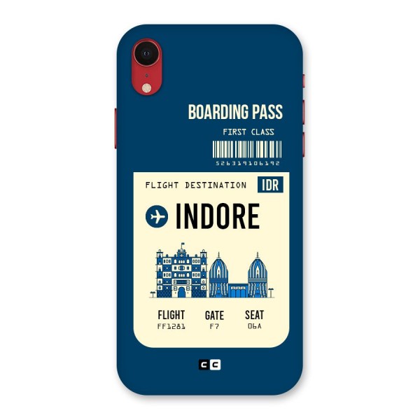Indore Boarding Pass Back Case for iPhone XR