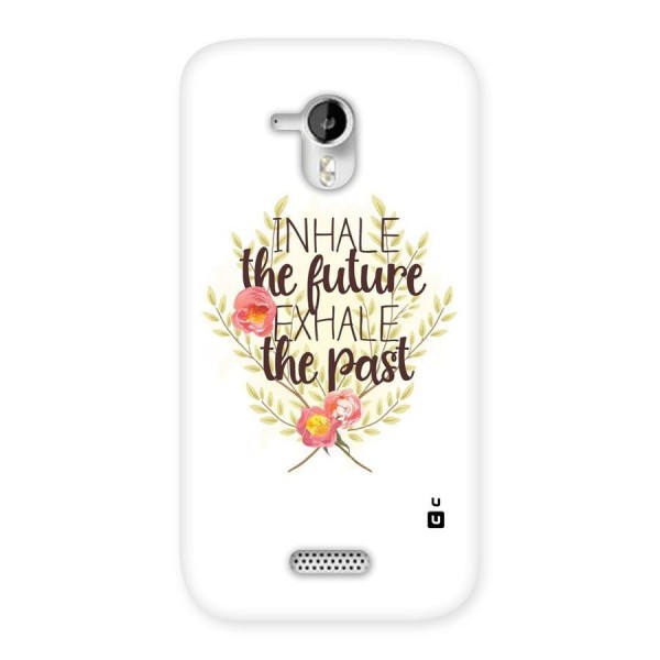 Inhale Future Back Case for Micromax Canvas HD A116