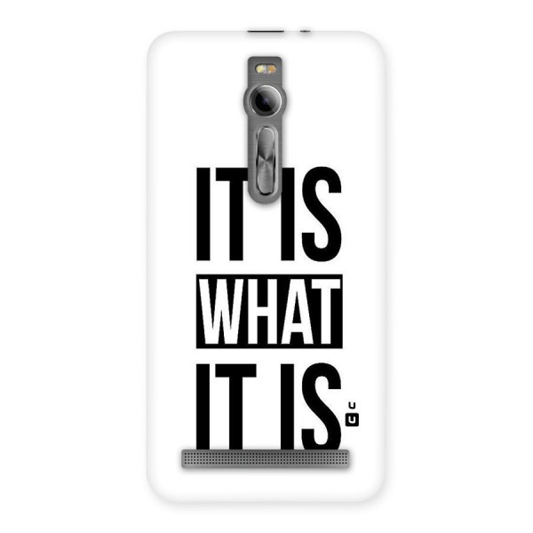 Itis What Itis Back Case for Asus Zenfone 2