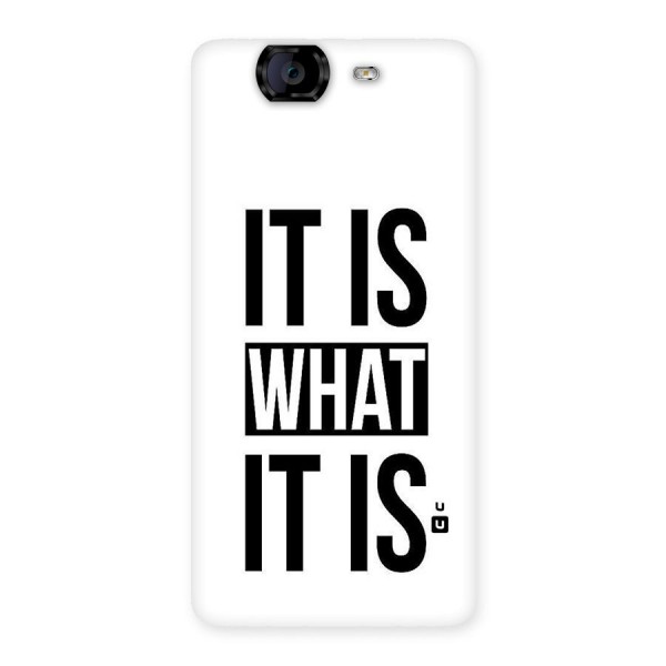Itis What Itis Back Case for Canvas Knight A350