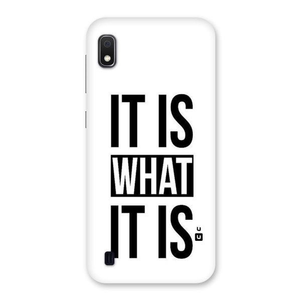 Itis What Itis Back Case for Galaxy A10