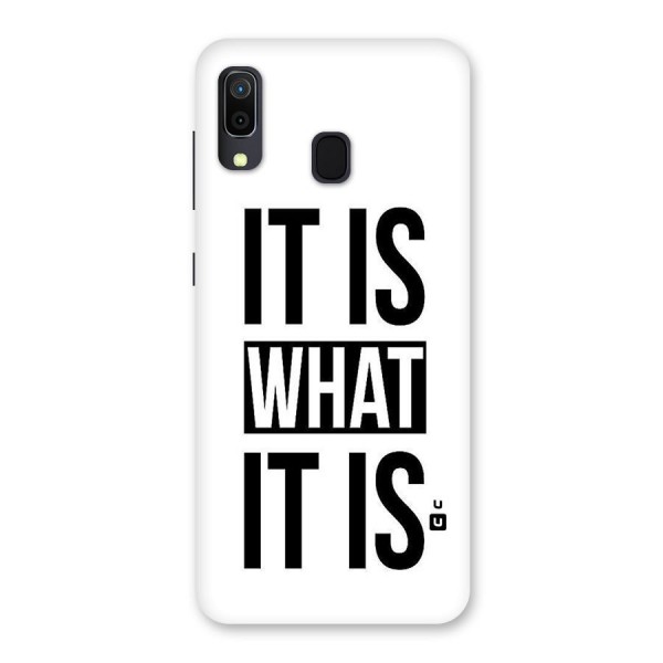 Itis What Itis Back Case for Galaxy A20