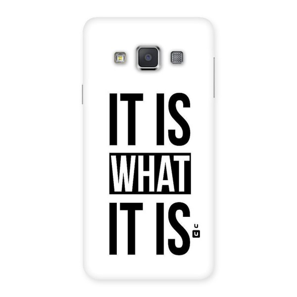 Itis What Itis Back Case for Galaxy A3