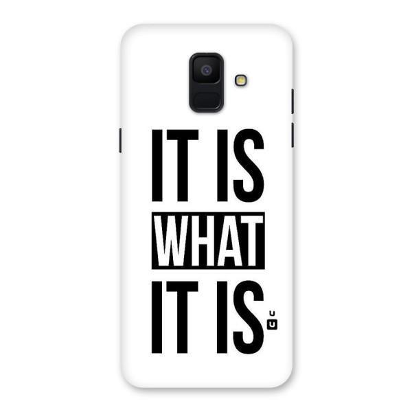 Itis What Itis Back Case for Galaxy A6 (2018)