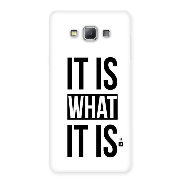 Itis What Itis Back Case for Galaxy A7