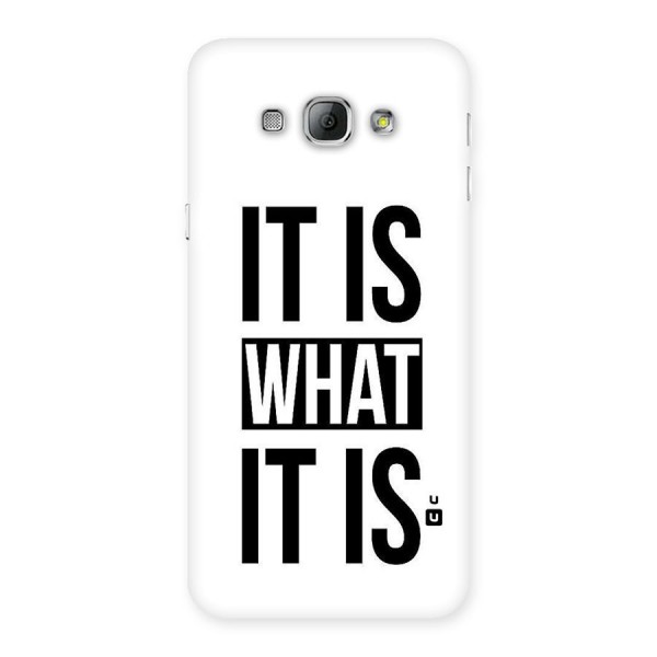 Itis What Itis Back Case for Galaxy A8