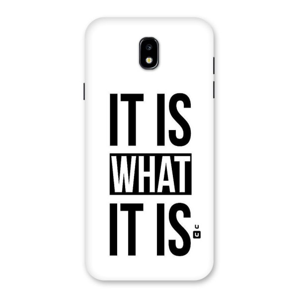 Itis What Itis Back Case for Galaxy J7 Pro