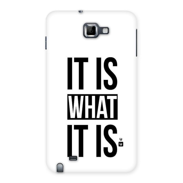 Itis What Itis Back Case for Galaxy Note