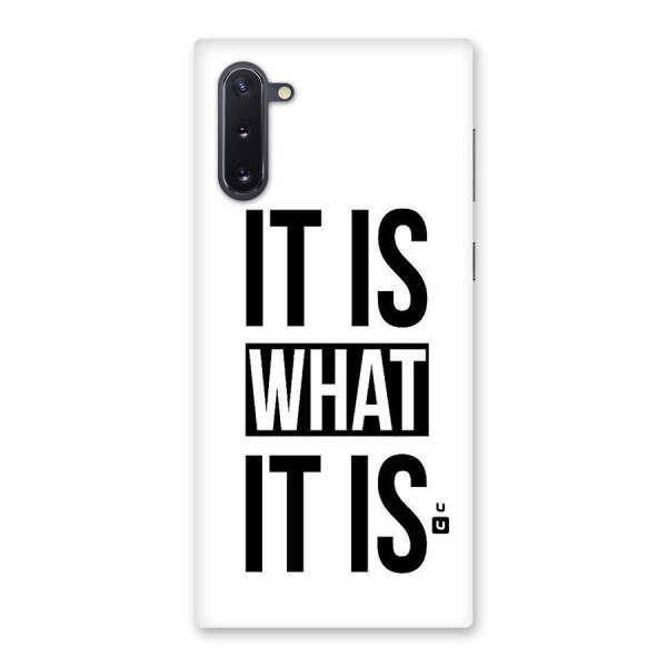 Itis What Itis Back Case for Galaxy Note 10