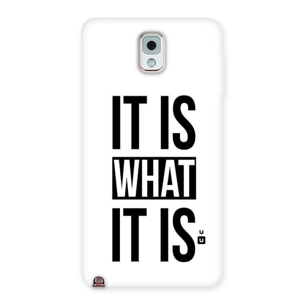 Itis What Itis Back Case for Galaxy Note 3