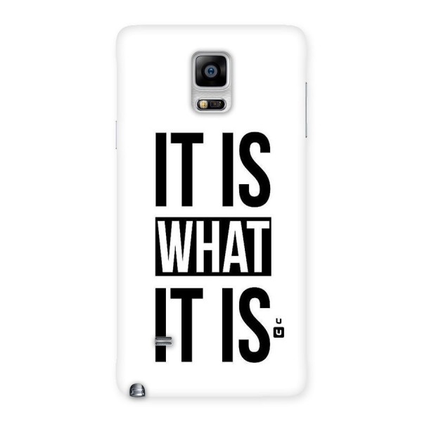 Itis What Itis Back Case for Galaxy Note 4