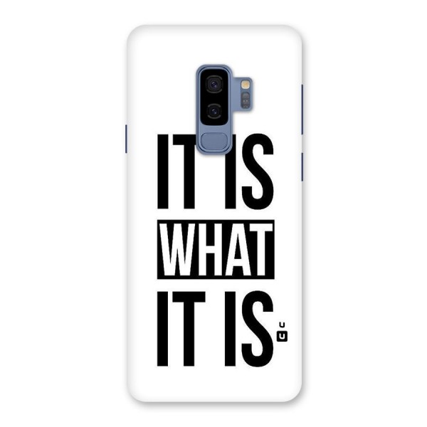 Itis What Itis Back Case for Galaxy S9 Plus