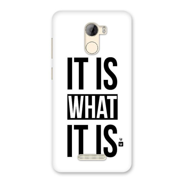Itis What Itis Back Case for Gionee A1 LIte