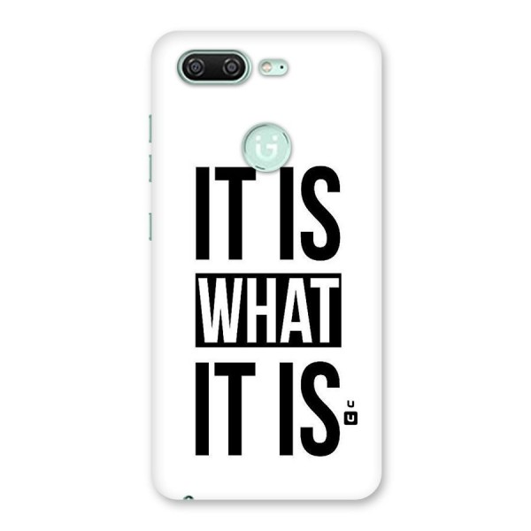 Itis What Itis Back Case for Gionee S10