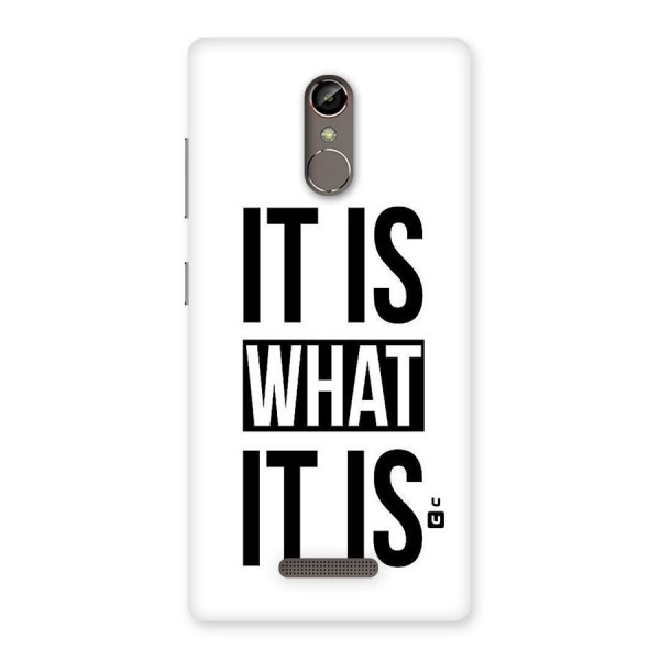 Itis What Itis Back Case for Gionee S6s