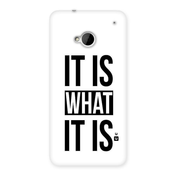 Itis What Itis Back Case for HTC One M7