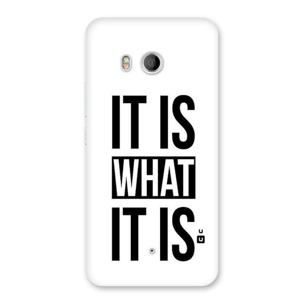 Itis What Itis Back Case for HTC U11