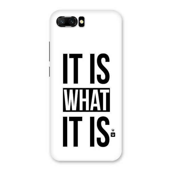 Itis What Itis Back Case for Honor 10