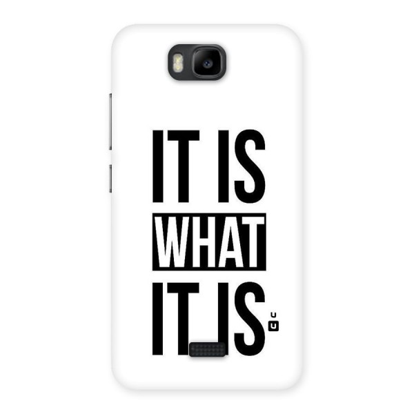 Itis What Itis Back Case for Honor Bee