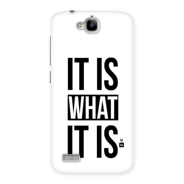 Itis What Itis Back Case for Honor Holly