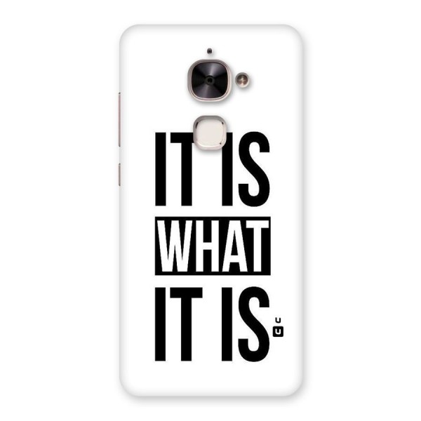 Itis What Itis Back Case for Le 2