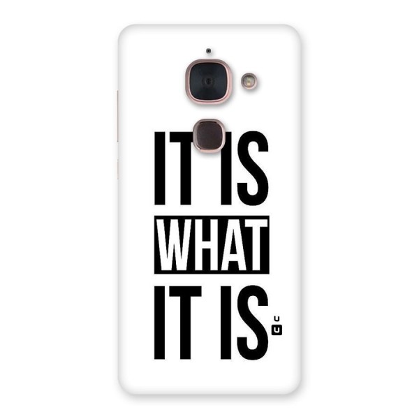 Itis What Itis Back Case for Le Max 2