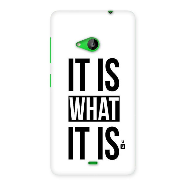 Itis What Itis Back Case for Lumia 535