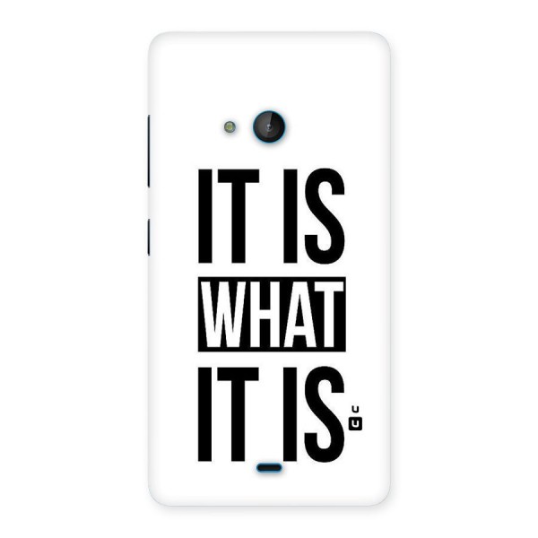 Itis What Itis Back Case for Lumia 540