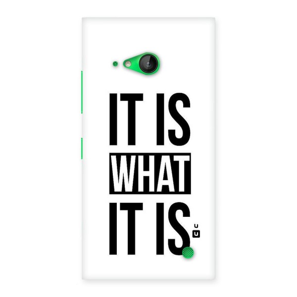 Itis What Itis Back Case for Lumia 730