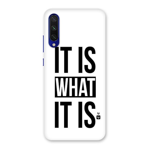 Itis What Itis Back Case for Mi A3