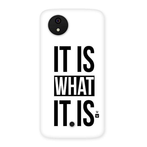 Itis What Itis Back Case for Micromax Canvas A1