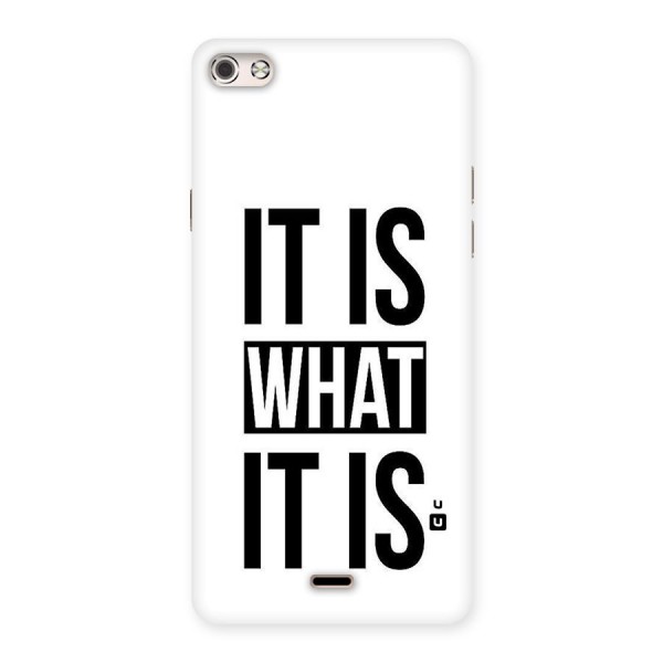 Itis What Itis Back Case for Micromax Canvas Silver 5