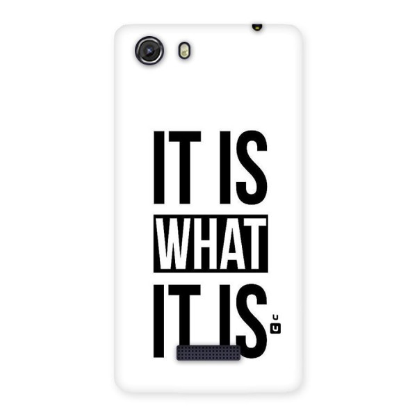 Itis What Itis Back Case for Micromax Unite 3