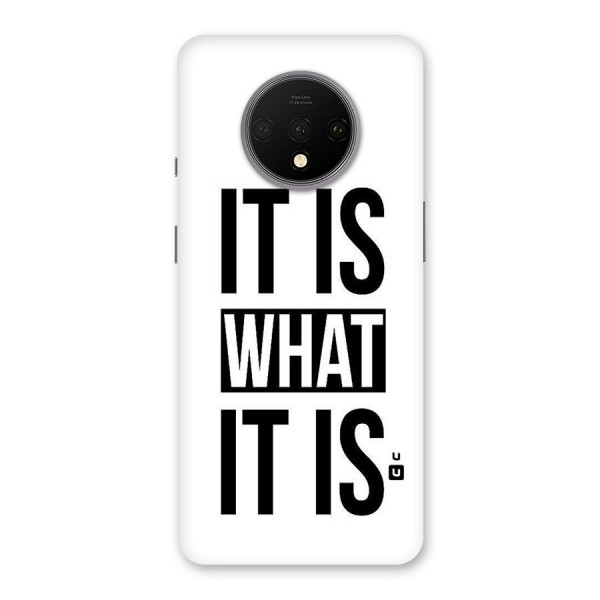 Itis What Itis Back Case for OnePlus 7T