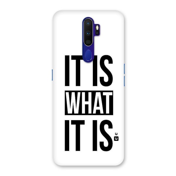 Itis What Itis Back Case for Oppo A9 (2020)
