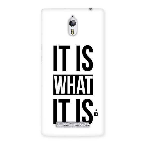 Itis What Itis Back Case for Oppo Find 7