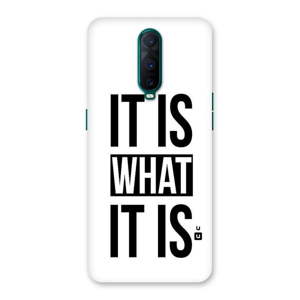 Itis What Itis Back Case for Oppo R17 Pro